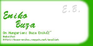 eniko buza business card